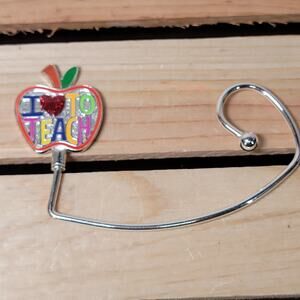 Apple Table Purse Hanger "I Love To Teach"